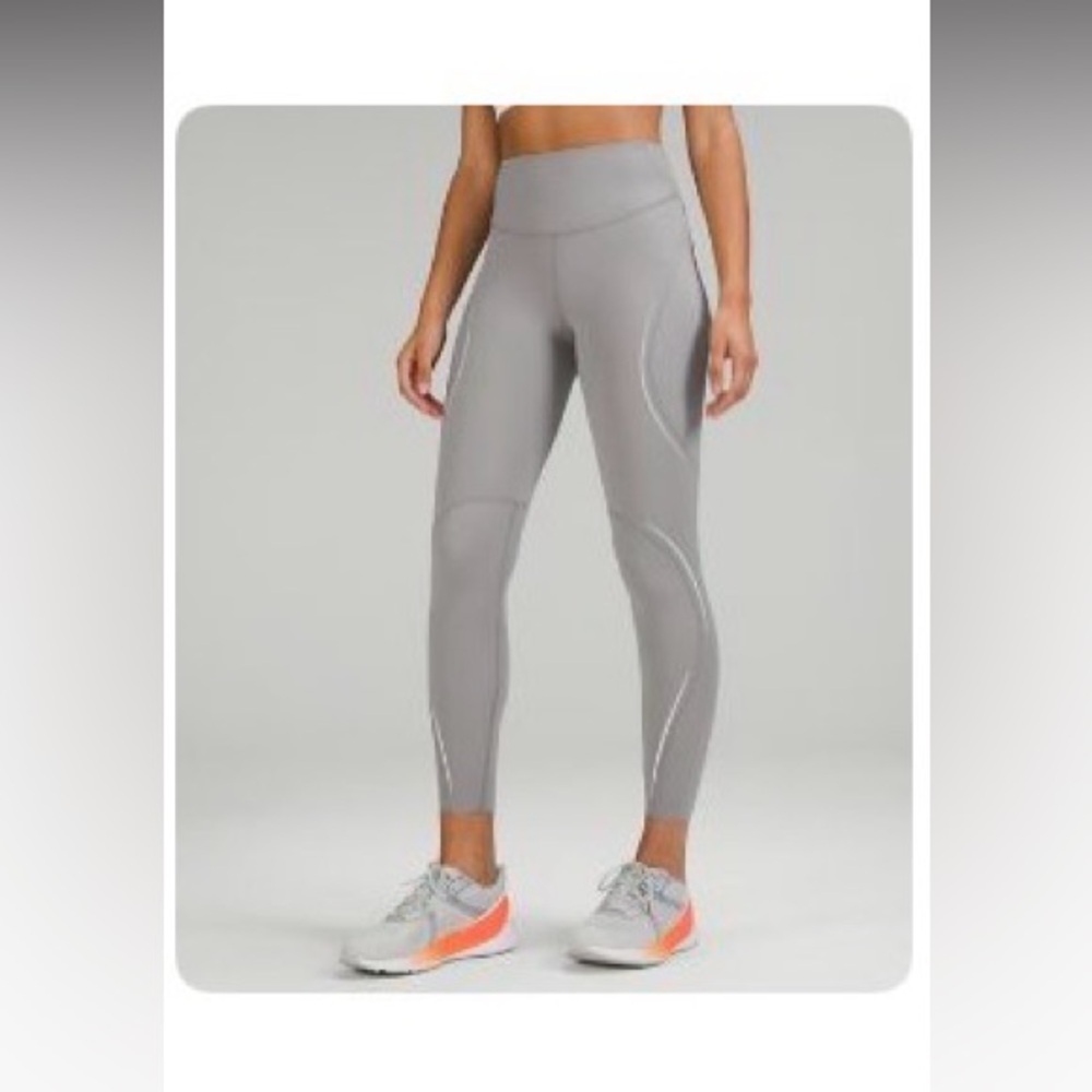 lululemon Base Pace High Rise Gray Leggings